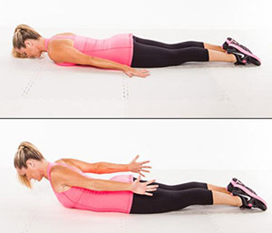 как убрать живот болит спина