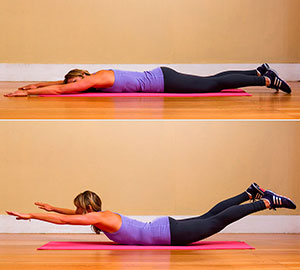 как убрать живот болит спина