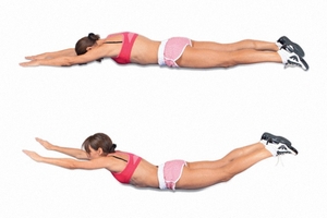 Делала зарядку болит спина