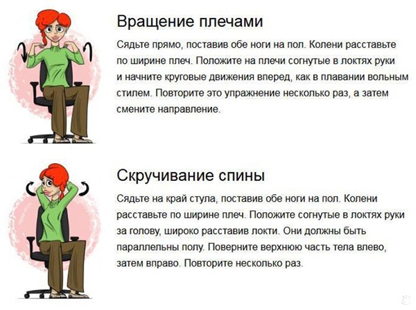 Делала зарядку болит спина